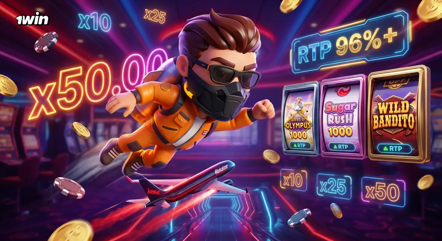 Catálogo de tragamonedas del casino 1win Chile